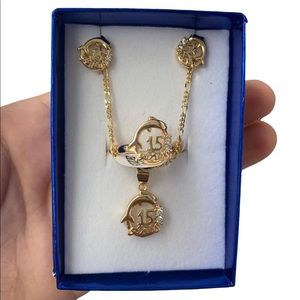 Brazilian Gold Quinceañera Set